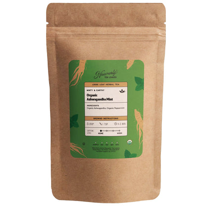 Organic Ashwagandha Mint - Loose Leaf Herbal Tea | Heavenly Tea Leaves