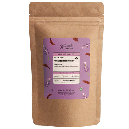 Organic Black Lavender - Loose Leaf Black Tea | Heavenly Tea Leaves