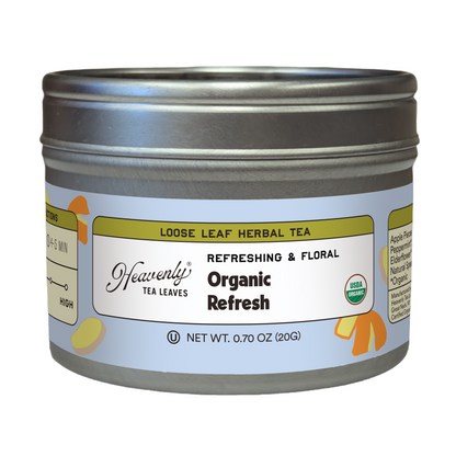 Organic Refresh - Clear Top Tea Tin | Heavenly Tea Leaves