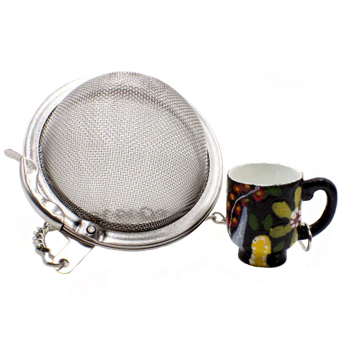 Decorative Mesh Tea Ball - Strainer for Loose Tea Leaves - Heavenly Tea Leaves